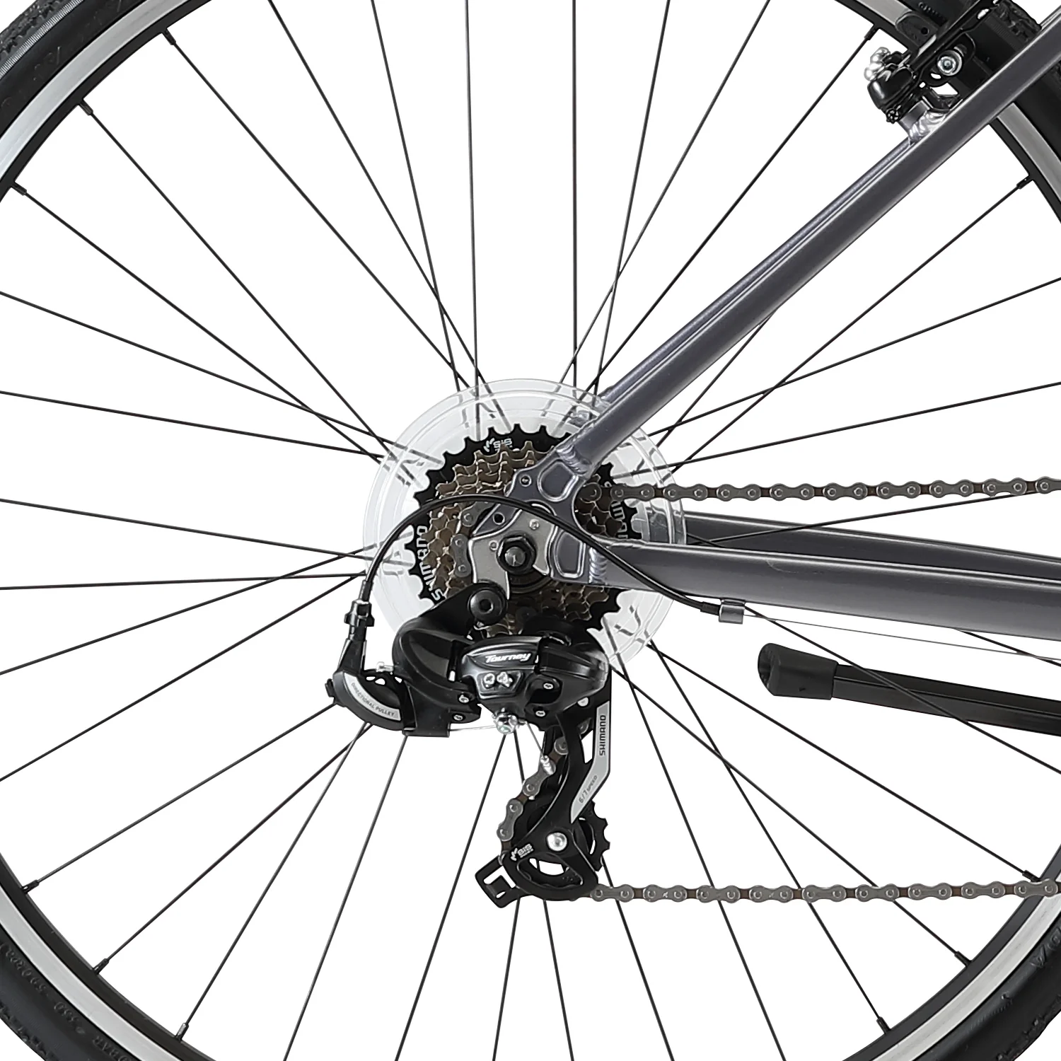 XDSBIKE Cross 200 21sp Comfort Hybrid Bike // Graphite - Image 10