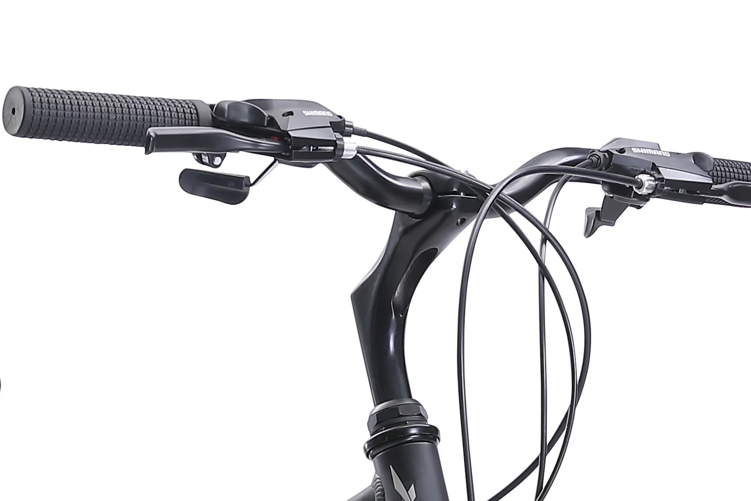 XDSBIKE Cross 200 21sp 700C Step-Through Comfort Hybrid Bike // Jet Black - Image 8