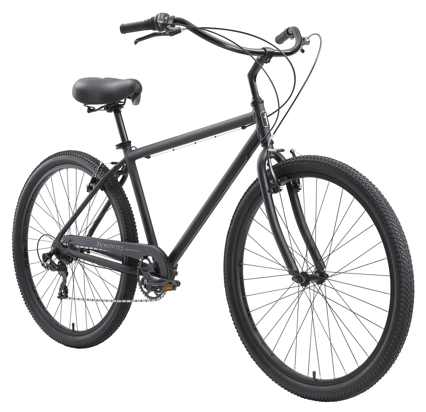 Firmstrong 29” Black Rock 7-Speed Cruiser - Matte Black, Heavy Duty, Men's Comfort Bike - Image 2