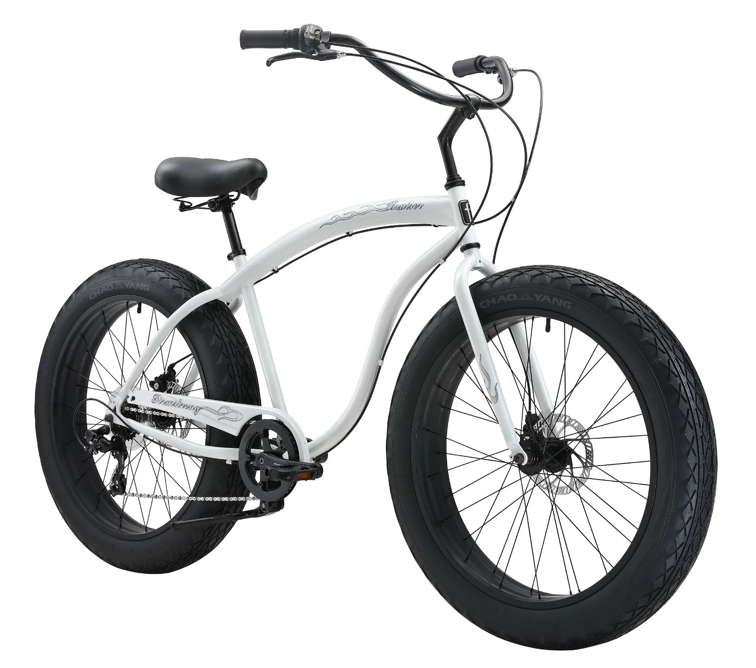 Firmstrong Bruiser Men's 7-Speed Fat Tire Bike - 4" Wide All-Terrain Beach Cruiser - Image 3