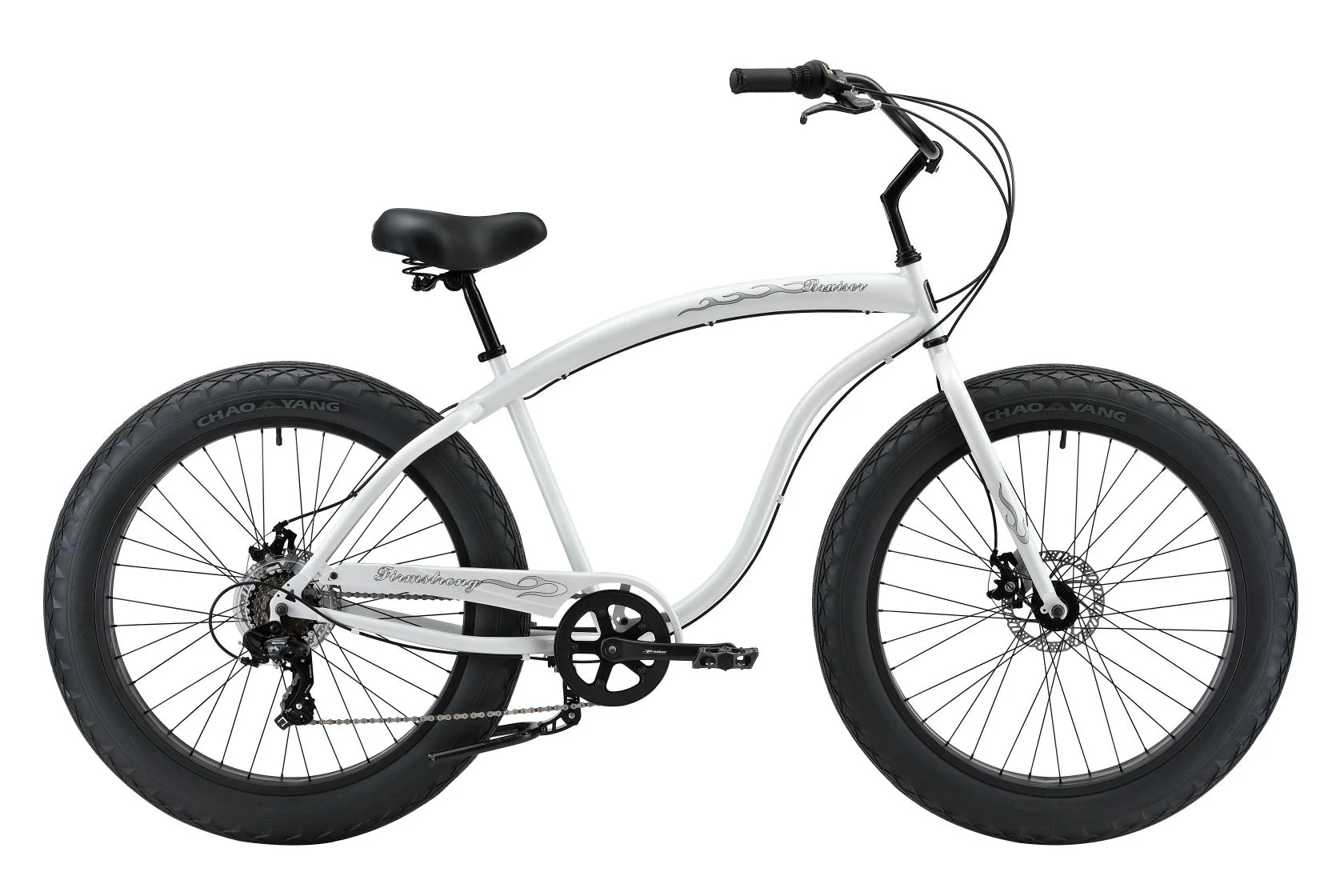 Firmstrong Bruiser Men's 7-Speed Fat Tire Bike - 4" Wide All-Terrain Beach Cruiser - Image 4