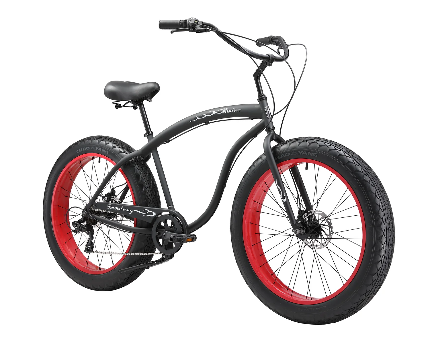 Firmstrong Bruiser Men's 7-Speed Fat Tire Bike - 4" Wide All-Terrain Beach Cruiser - Image 5