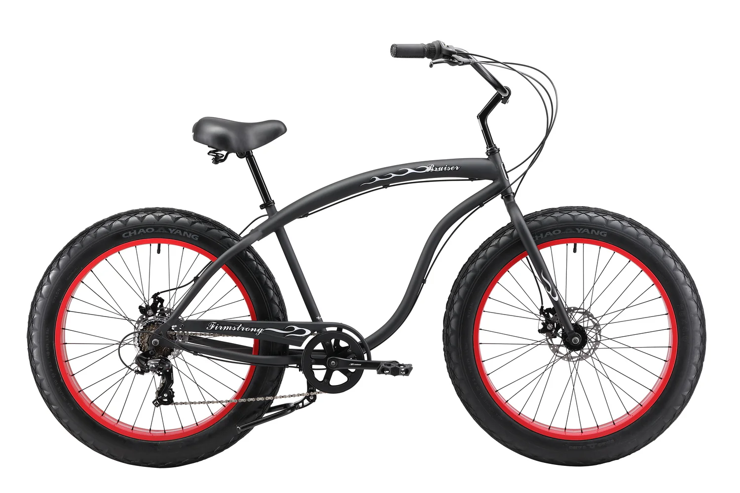 Firmstrong Bruiser Men's 7-Speed Fat Tire Bike - 4" Wide All-Terrain Beach Cruiser - Image 6