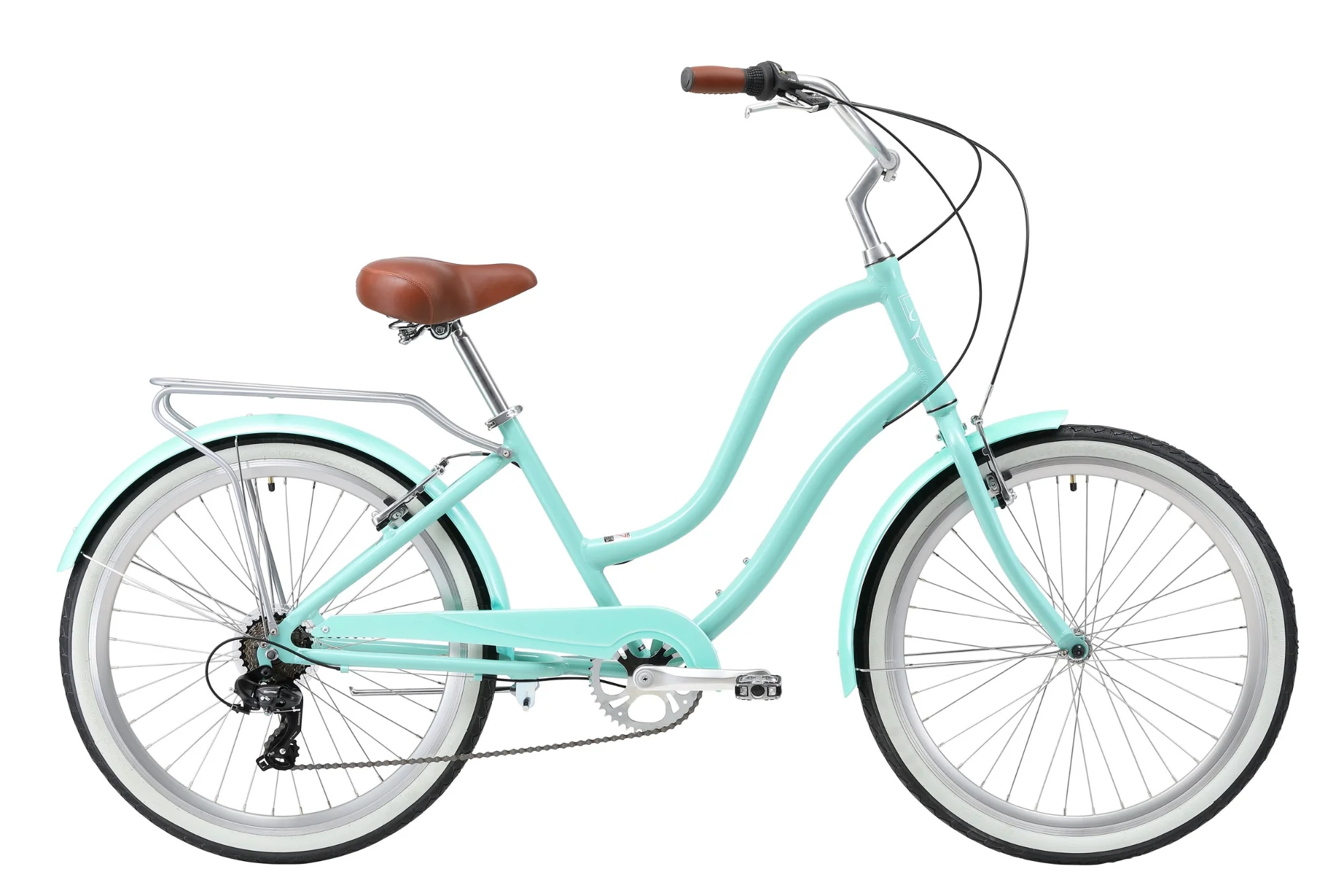 XDSBIKE Hyna 7 Speed Alloy Step-Through Beach Cruiser Bike - Image 3