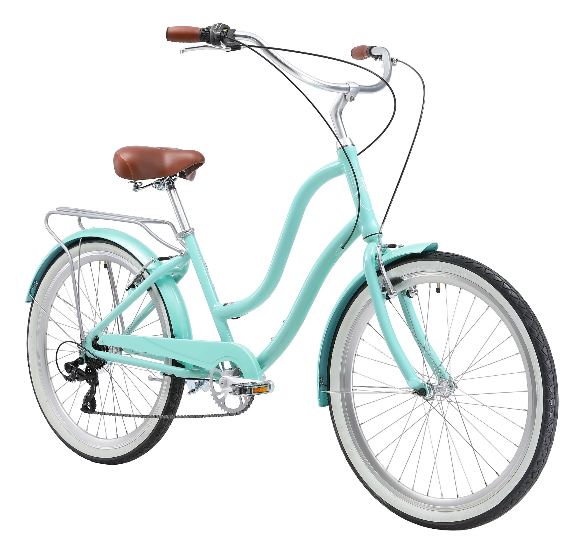 XDSBIKE Hyna 7 Speed Alloy Step-Through Beach Cruiser Bike - Image 4