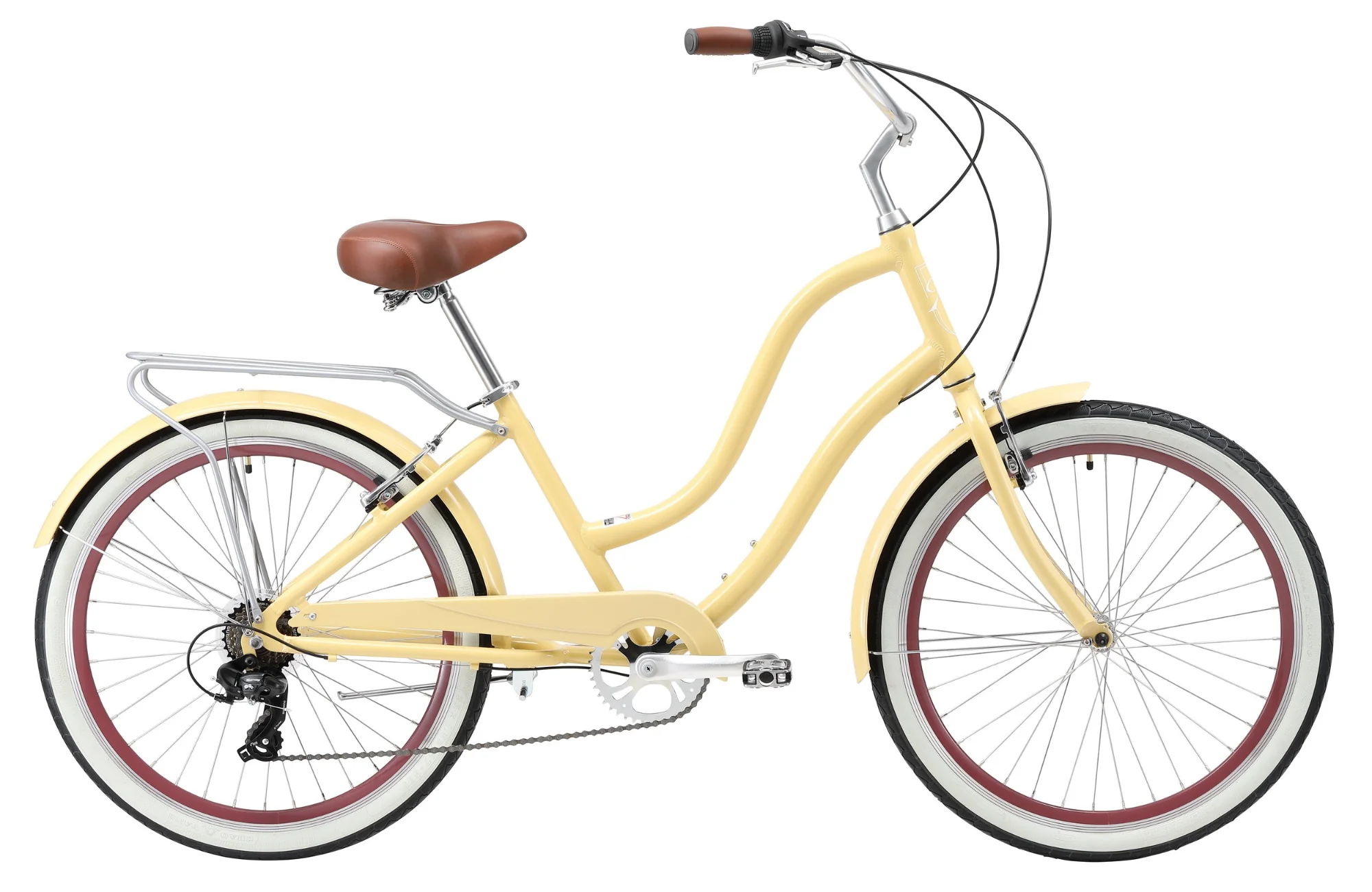 XDSBIKE Hyna 7 Speed Alloy Step-Through Beach Cruiser Bike - Image 5