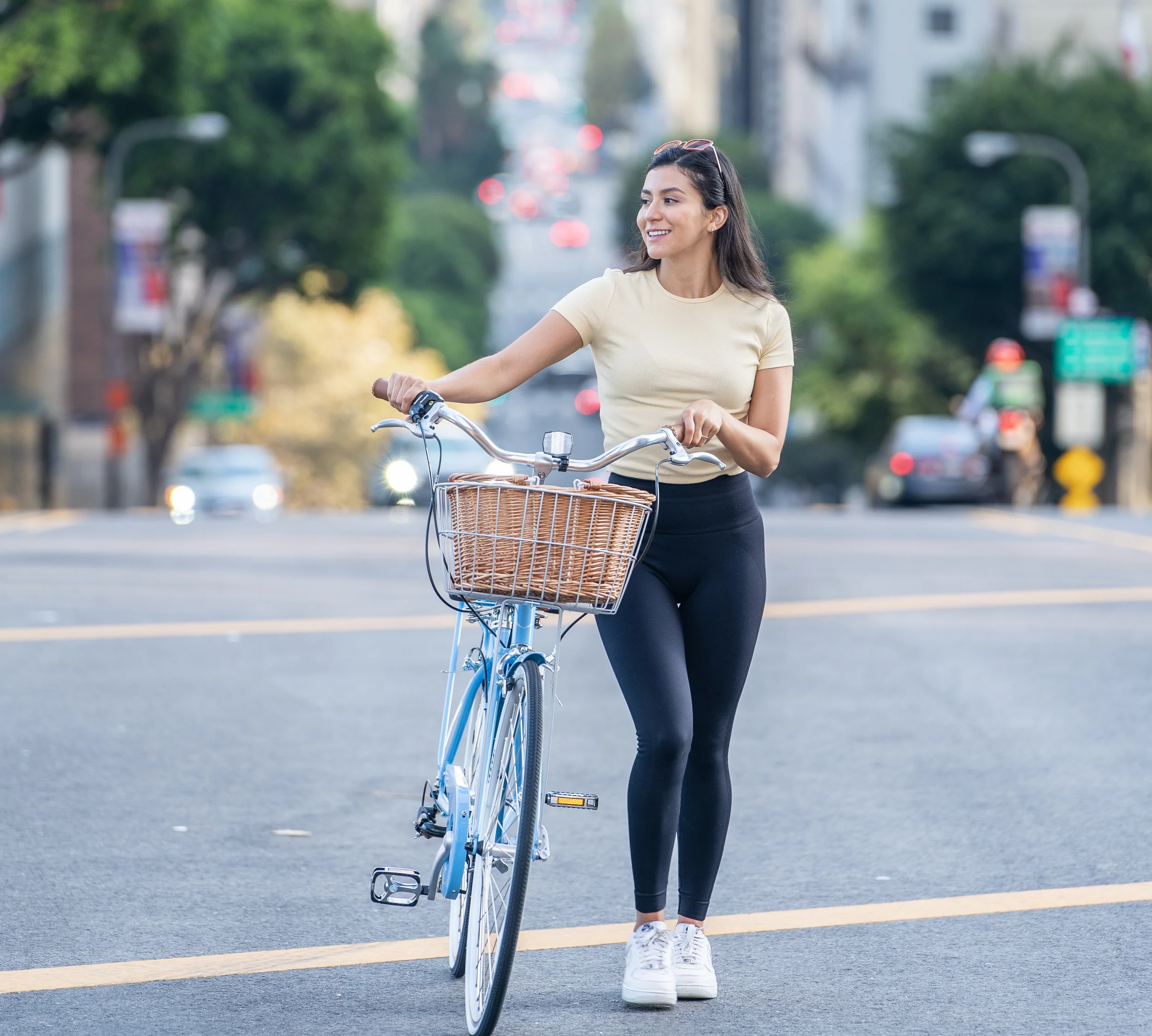 XDSBIKE Nadine 7sp Women's Step-Through City Bike // Marine Blue - Image 3