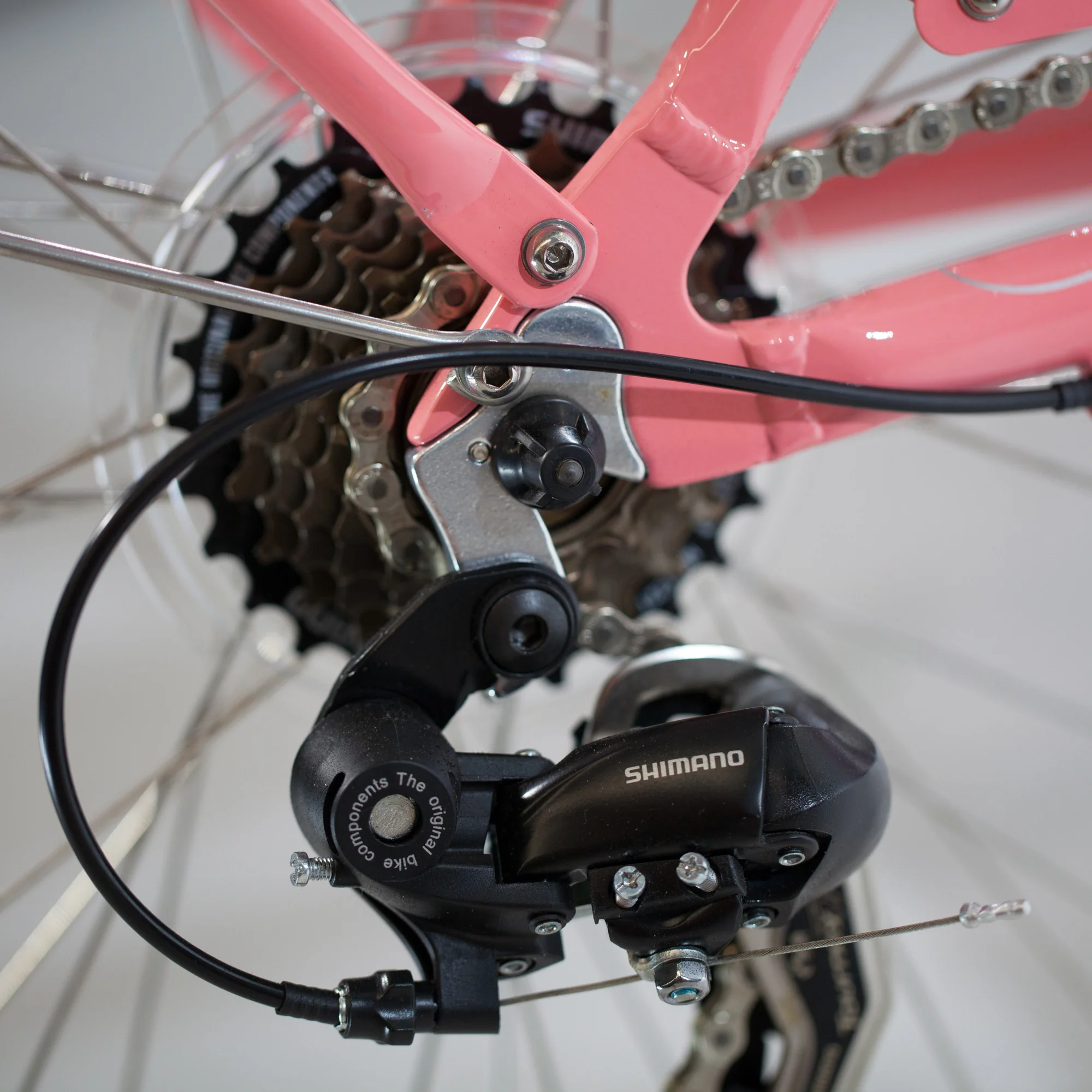 XDSBIKE Nadine 7sp Women's Step-Through City Bike // Pink Coral - Image 12