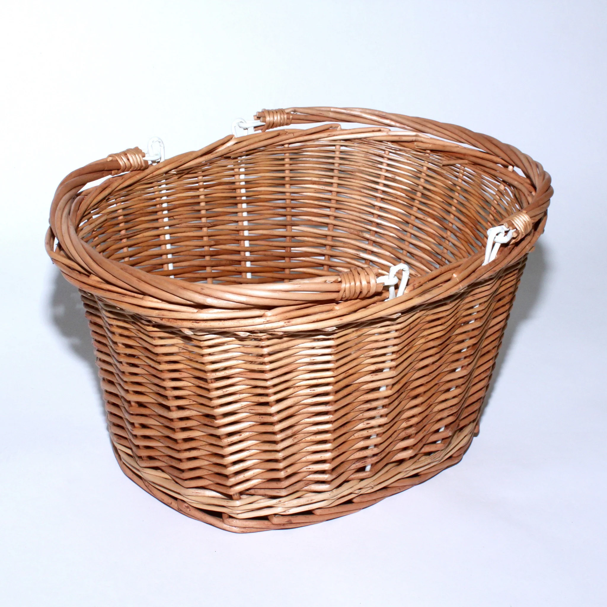 Wicker and Wire Bicycle Front Basket Set - Image 4