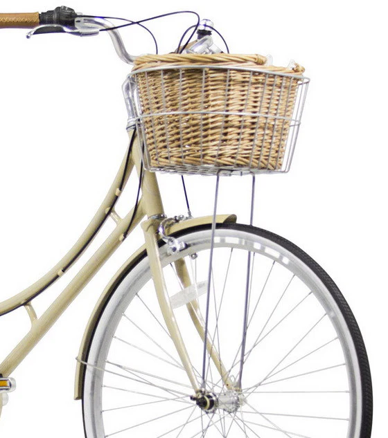 Wicker and Wire Bicycle Front Basket Set - Image 7